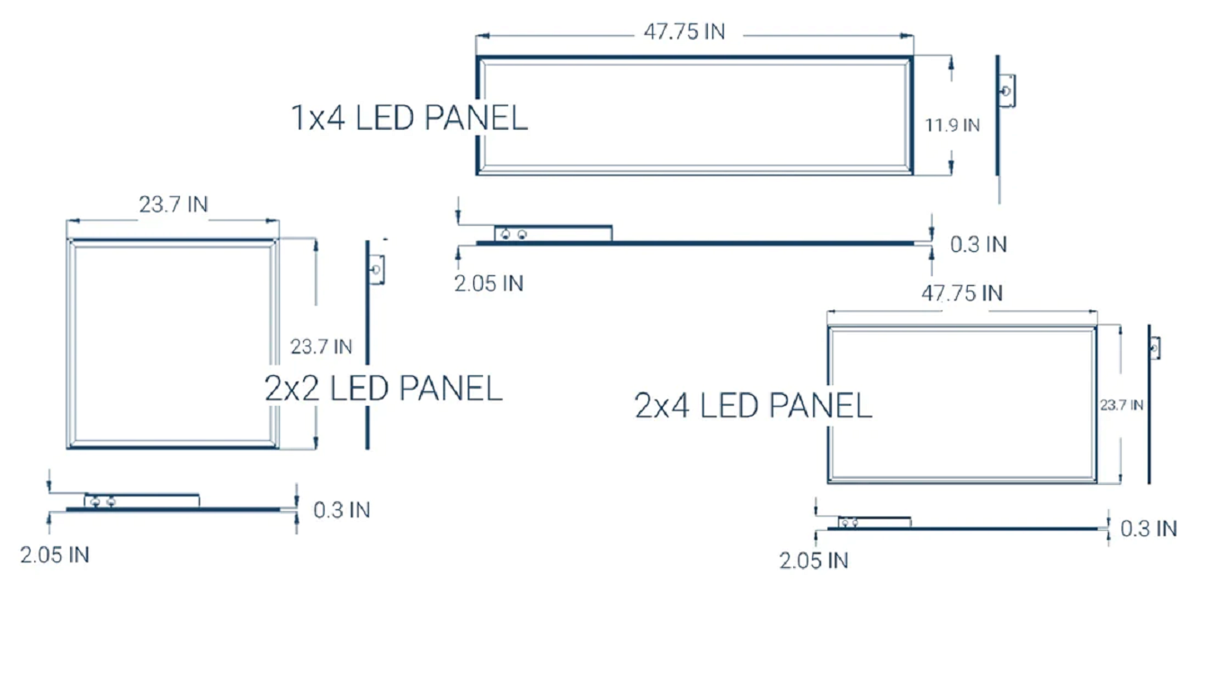 LED Panels 1x4 2x4 2x2 and Troffers installation guide