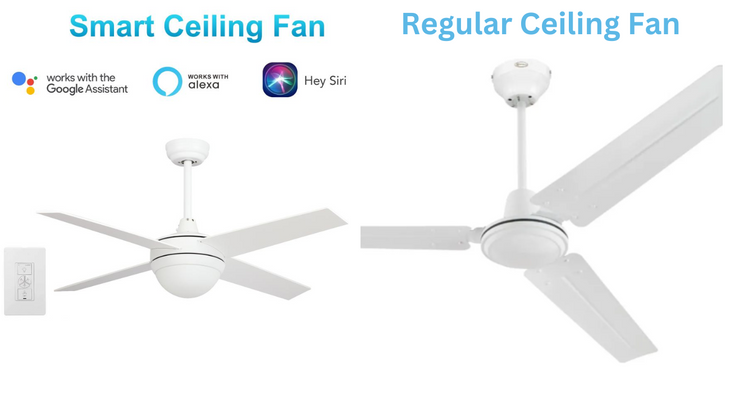 What is the Difference Between a Smart Ceiling Fan and a Typical Ceiling Fan?