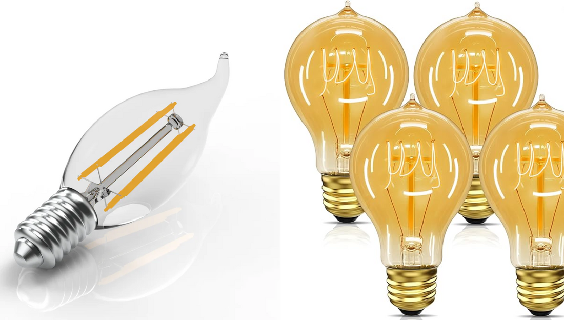 What is the main difference between filament LED bulbs and incandescent bulbs ?