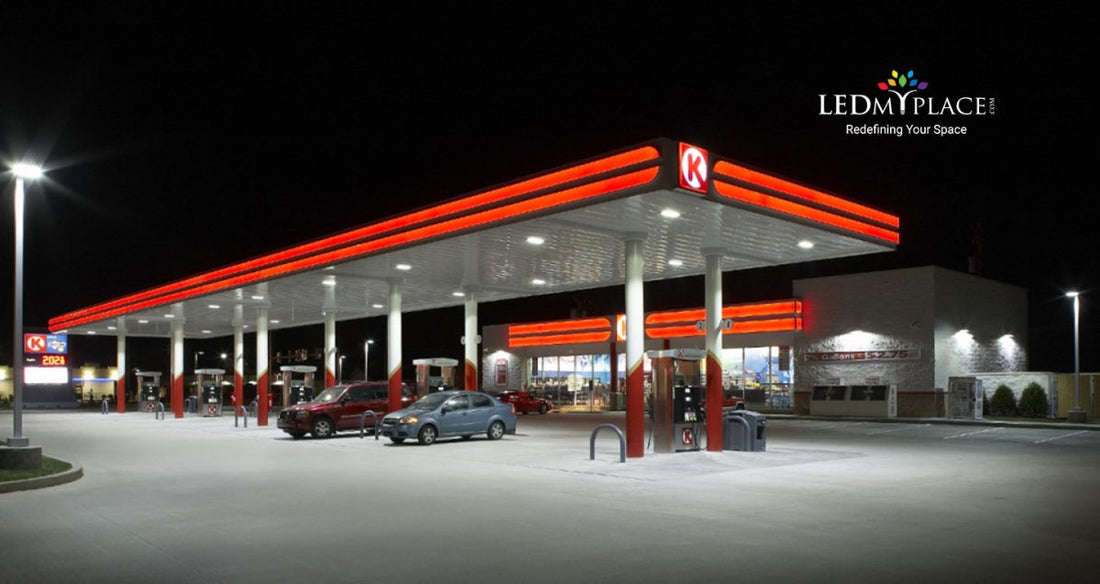 LED Canopy Light For Gas stations -- The Incentives It brings Along! - LEDMyPlace