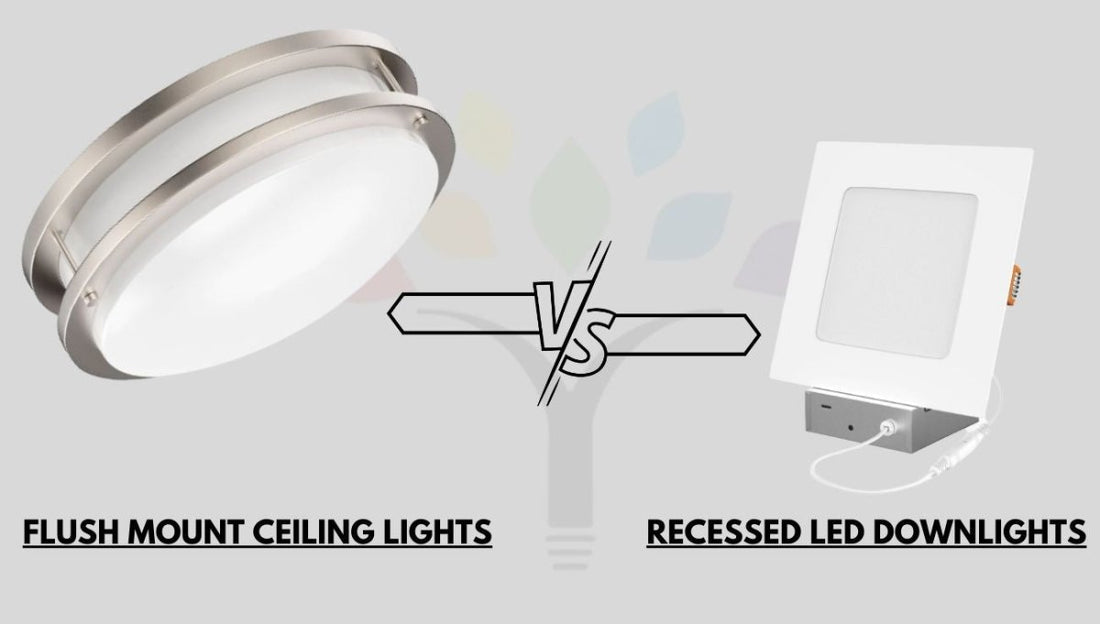 What is the difference between flush mount and recessed LED downlights? - LEDMyPlace