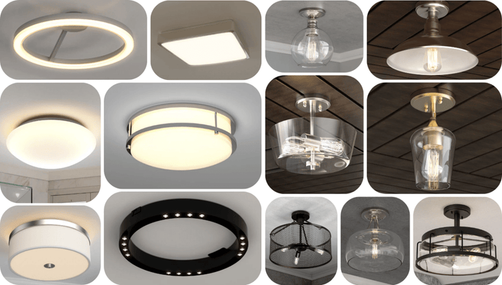 Which Ceiling Light Size Is Better: Semi-Flush Mount Or Flush Mount?