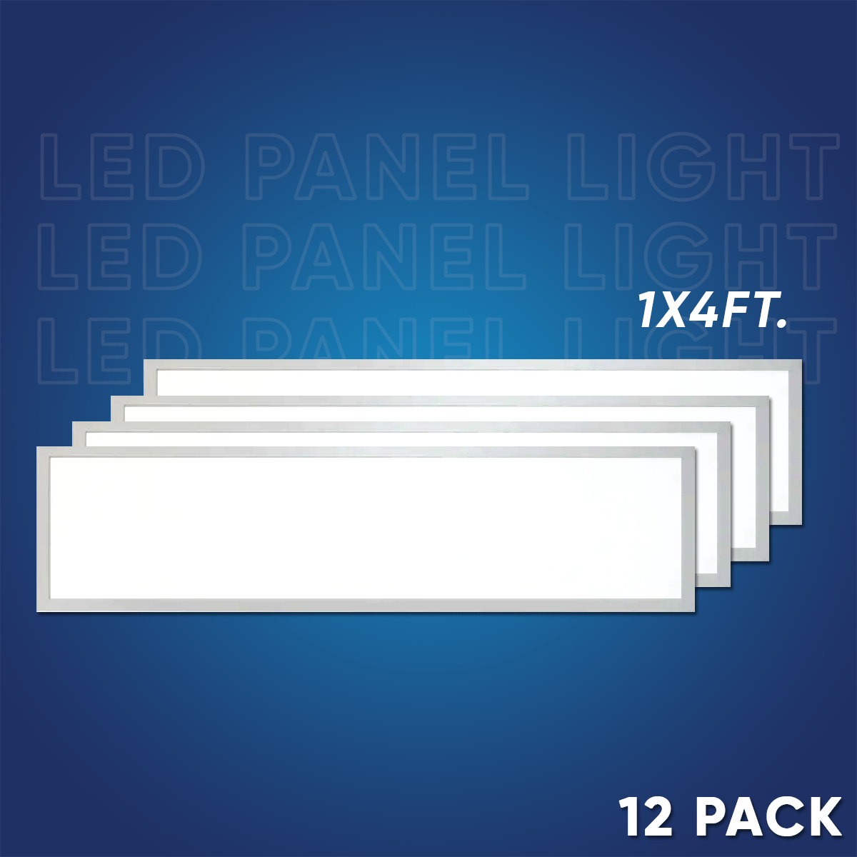 1 - ft x 4 - ft LED Panel Light 20/30/40 Watt Adjustable, 4000K/5000K/6500K CCT Changeable, Dip Switch, 0 - 10V Dim, 120 - 277V, ETL, DLC 5.1, Recessed Back - lit Fixture - LEDMyPlace