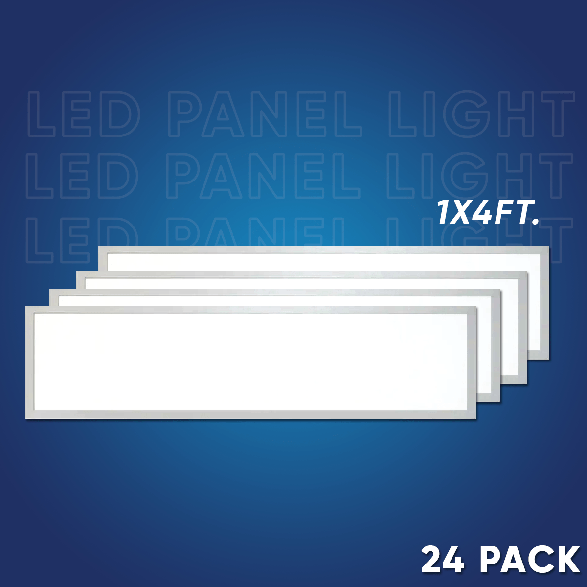 1 - ft x 4 - ft LED Panel Light 20/30/40 Watt Adjustable, 4000K/5000K/6500K CCT Changeable, Dip Switch, 0 - 10V Dim, 120 - 277V, ETL, DLC 5.1, Recessed Back - lit Fixture - LEDMyPlace