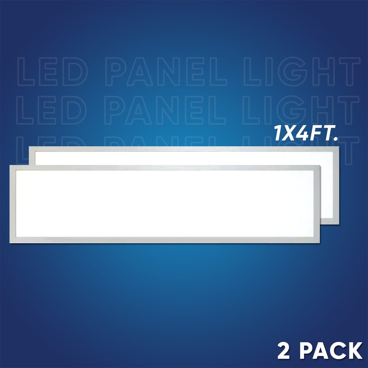 1 - ft x 4 - ft LED Panel Light 20/30/40 Watt Adjustable, 4000K/5000K/6500K CCT Changeable, Dip Switch, 0 - 10V Dim, 120 - 277V, ETL, DLC 5.1, Recessed Back - lit Fixture - LEDMyPlace