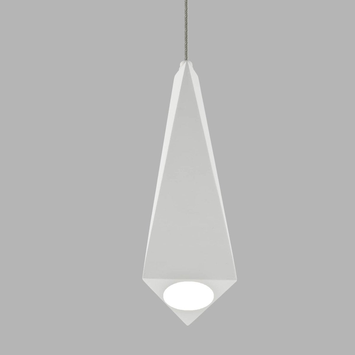 1 - Light, Modern LED Three Dimensional Triangle Geometric Chandeliers, 6W, 3000K, 462LM, Dimmable - LEDMyPlace