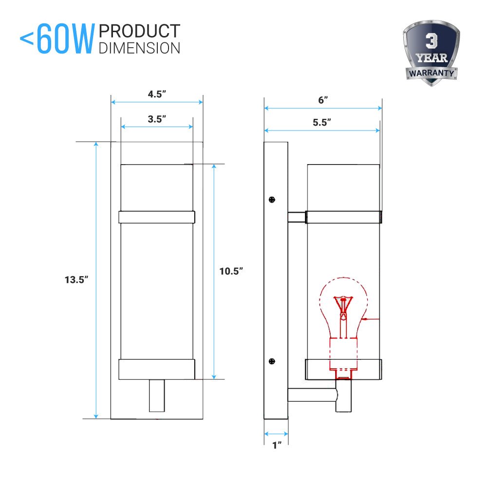 1 - Light, Oil Rubbed Bronze/Satin Nickel Finish Wall Sconce with White Glass shade, Wall Mounted Lamps for Home Hotel Corridor Restaurant - LEDMyPlace