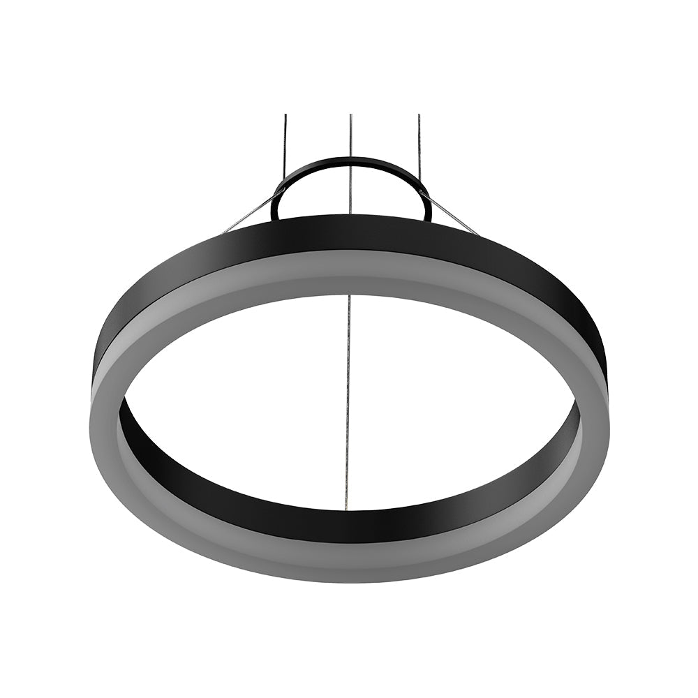 1 - Ring, Modern Nature White LED Pendant Light, 29W, 3000K, 1532LM, Dimmable, Diameter 17.7''×55'' - LEDMyPlace