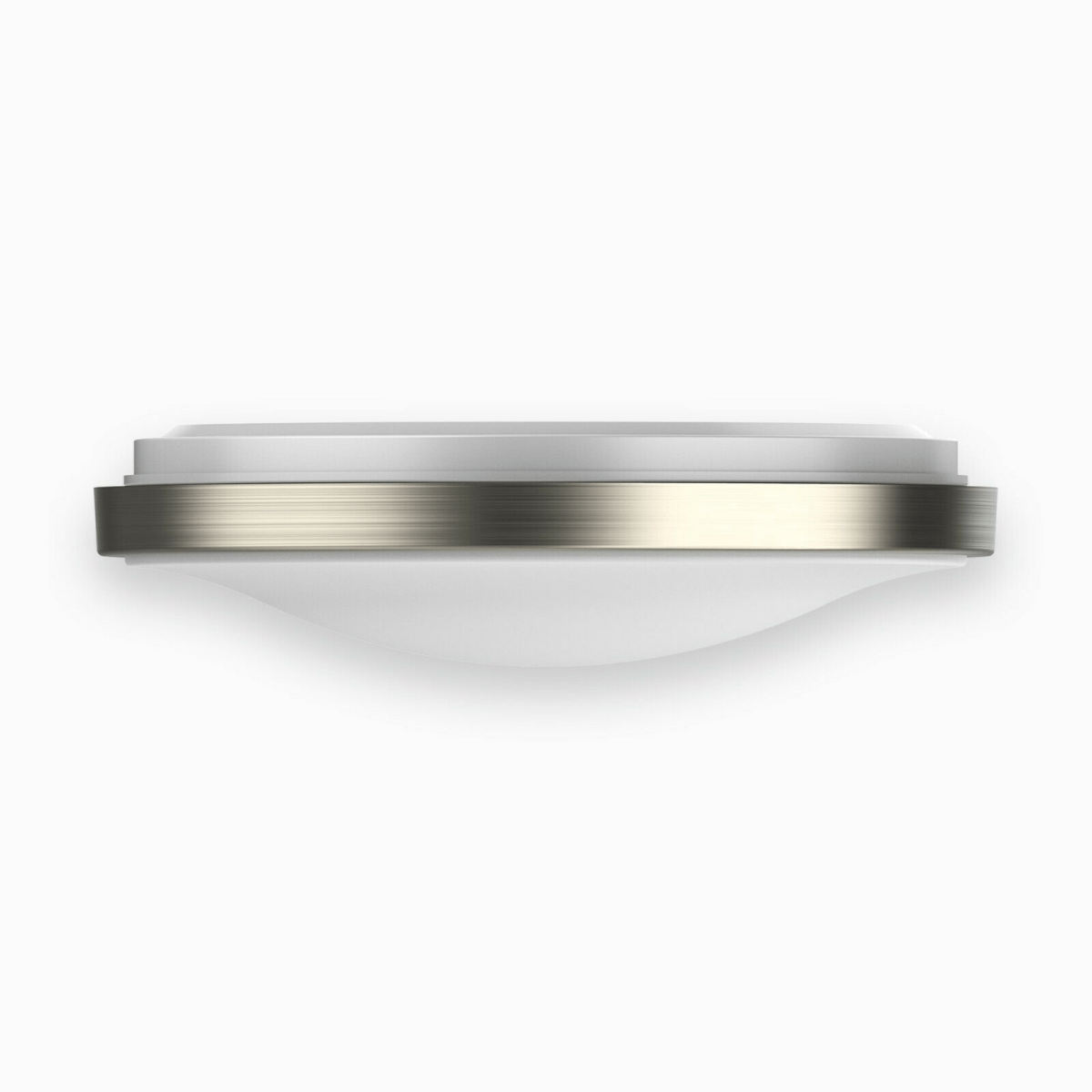 11 in. Round Brushed Nickel Dimmable Flush Mount Ceiling Light, Single Ring, 1050 Lumens, Power 15W, 3 Color Switchable (3000K/4000K/5000K) - LEDMyPlace