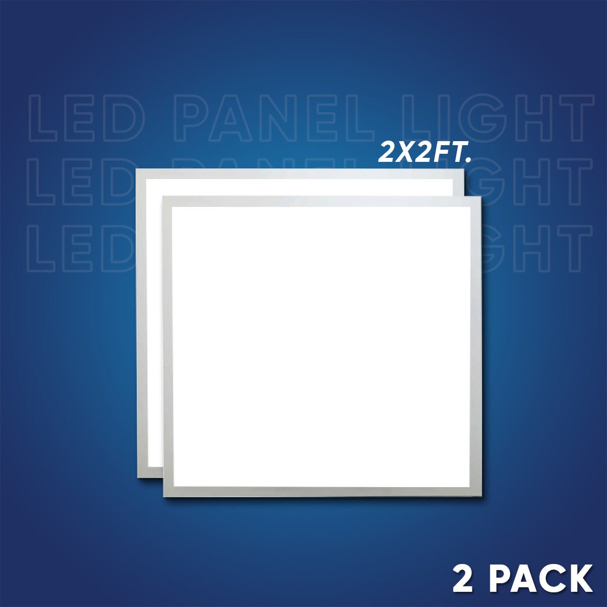 2 - ft x 2 - ft LED Panel Light 20/30/40 Watt Adjustable, 4000K/5000K/6500K CCT Changeable, Dip Switch, 0 - 10V Dim, 120 - 277V, ETL DLC 5.1, Recessed Back - lit, For Office, Meeting Room, Hospital, School, Retail Stores - LEDMyPlace