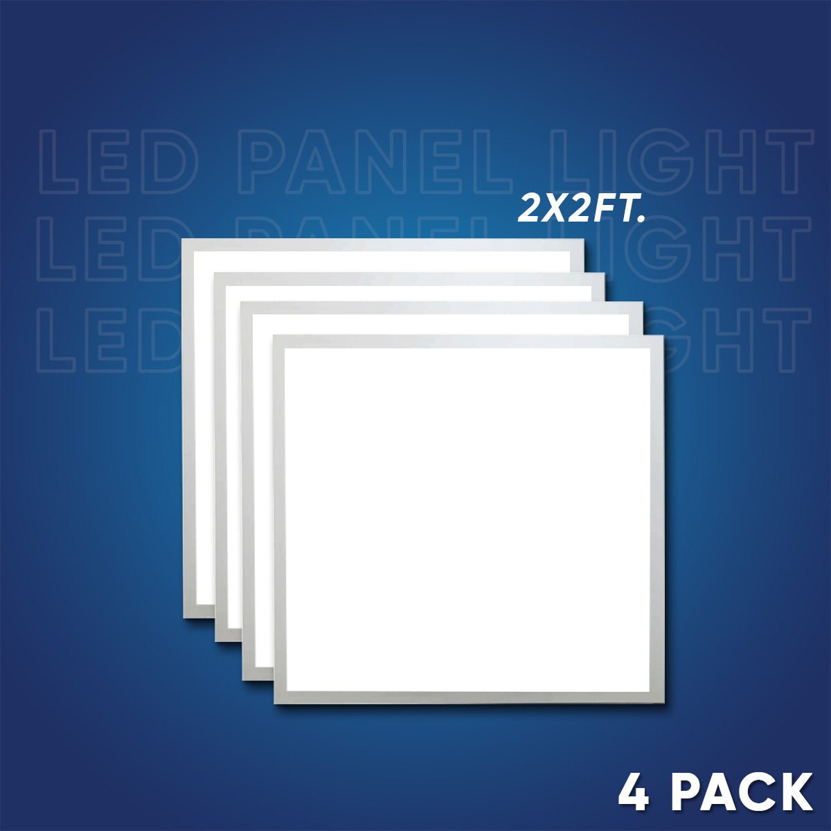 2 - ft x 2 - ft LED Panel Light 20/30/40 Watt Adjustable, 4000K/5000K/6500K CCT Changeable, Dip Switch, 0 - 10V Dim, 120 - 277V, ETL DLC 5.1, Recessed Back - lit, For Office, Meeting Room, Hospital, School, Retail Stores - LEDMyPlace