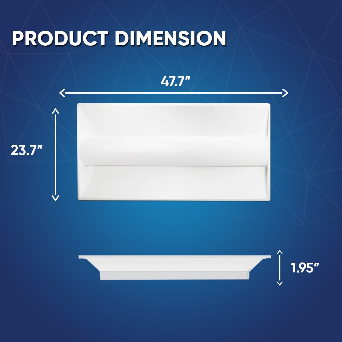 2 ft. x 4 ft. LED Center Basket Troffers, 50W/60W/72W Switchable, 4000K/5000K/6500K CCT Changeable, Dip Switch, 0 - 10V Dim, 100V - 277V, ETL, DLC 5.1 Listed, Recessed Light Fixtures 2 - Pack - LEDMyPlace