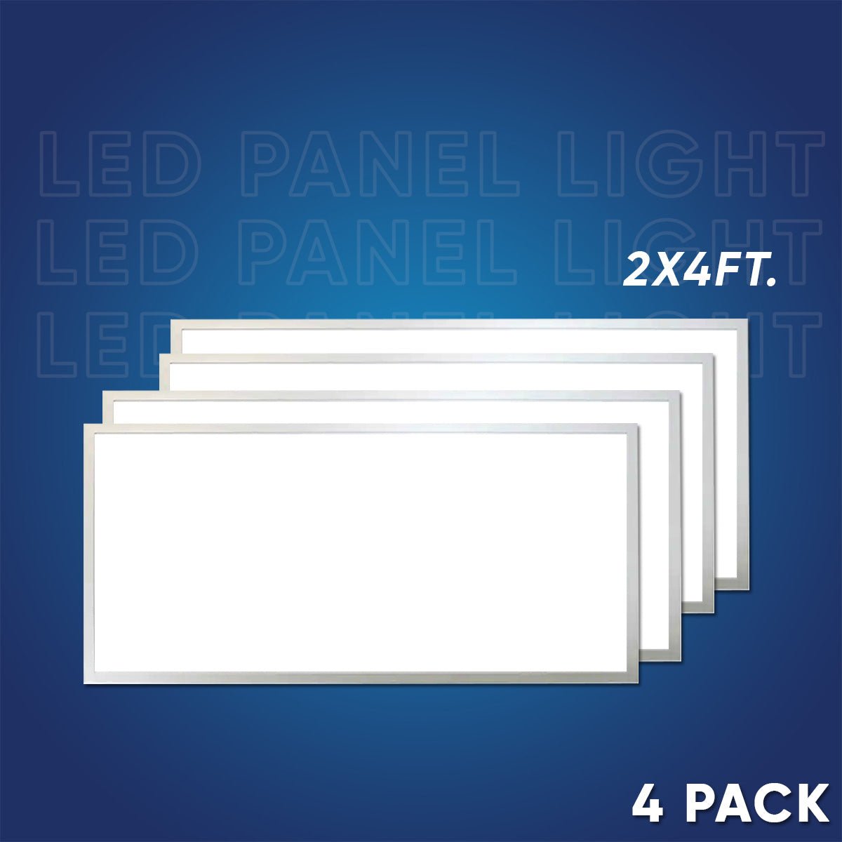 2 - ft x 4 - ft LED Panel Light 50/60/72 Watt Adjustable, 4000K/5000K/6500K CCT Changeable, Dip Switch, 0 - 10V Dim, 120 - 277V, ETL, DLC 5.1, Recessed Back - lit, LED Drop Ceiling Lights - LEDMyPlace