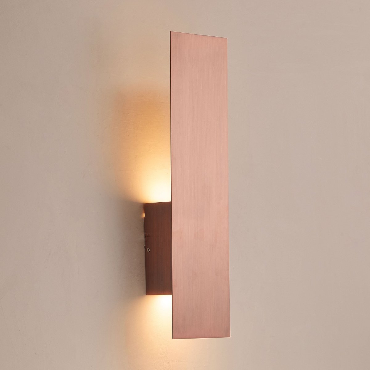 2 - Lights, Decorative Wall Sconce with Frosted Glass Diffuser, Dimension W 5 x H 20 x E 3.5 Inch - LEDMyPlace