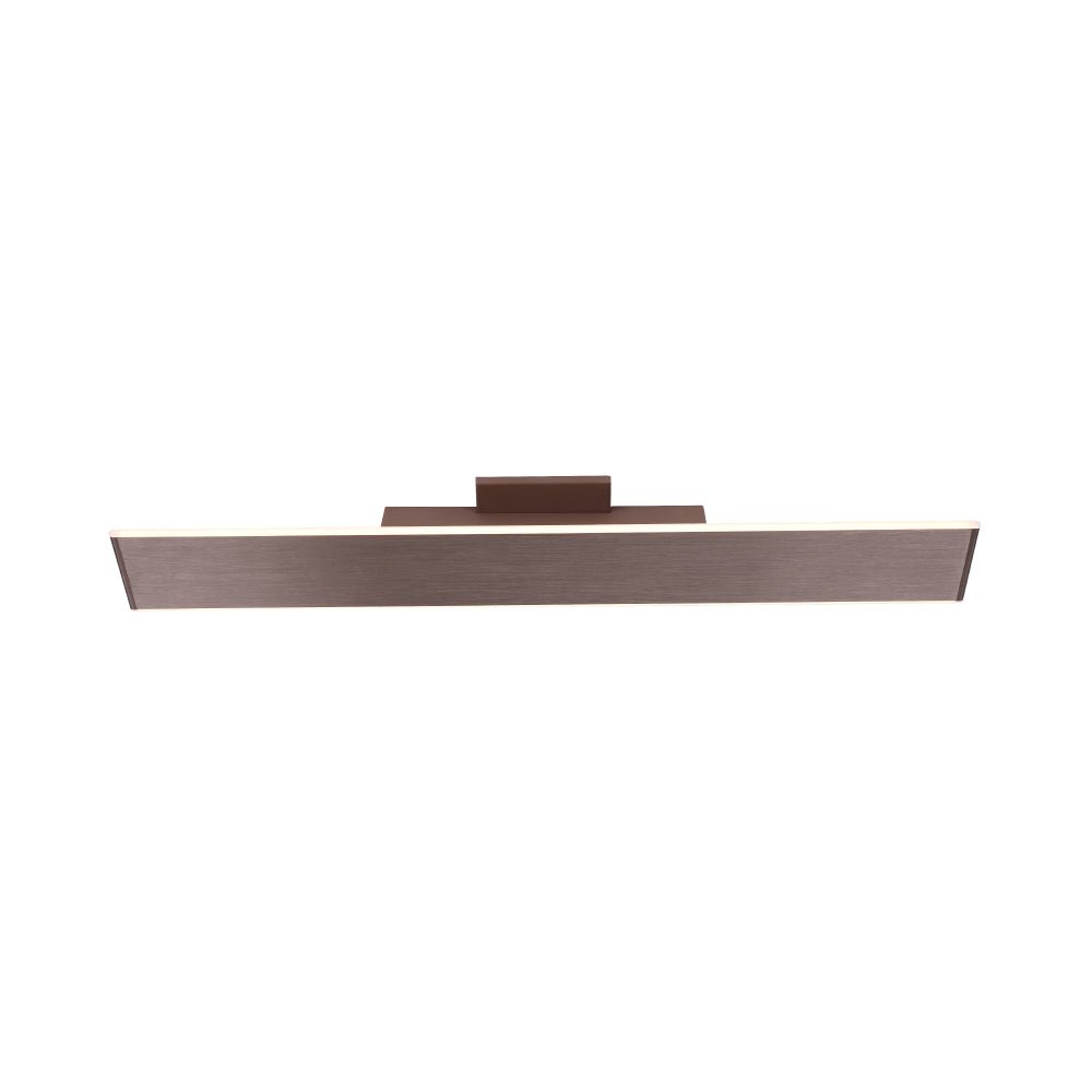 2 - Lights, Indoor Rectangular Wall Sconce with Brushed brown Body Finish, 3000K, Dimmable - LEDMyPlace