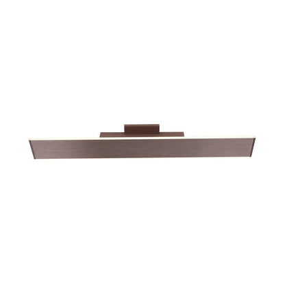 2 - Lights, Indoor Rectangular Wall Sconce with Brushed brown Body Finish, 3000K, Dimmable - LEDMyPlace