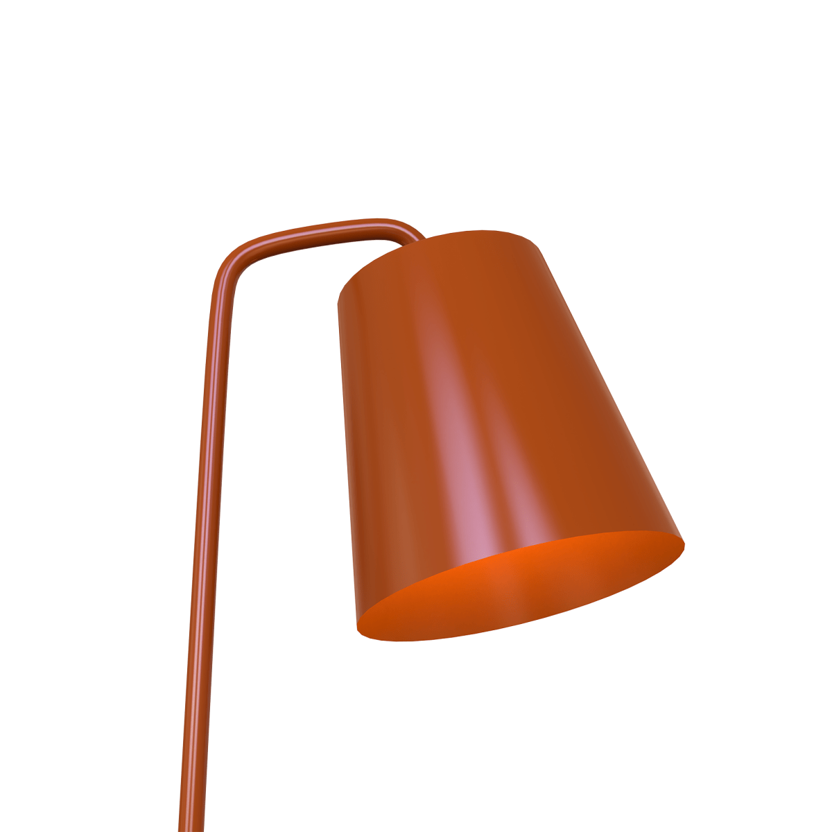 22" Metal Task Lamp, E26 1 x 60W (Bulb Not Included), Material Iron, Finish/color - Orange - LEDMyPlace