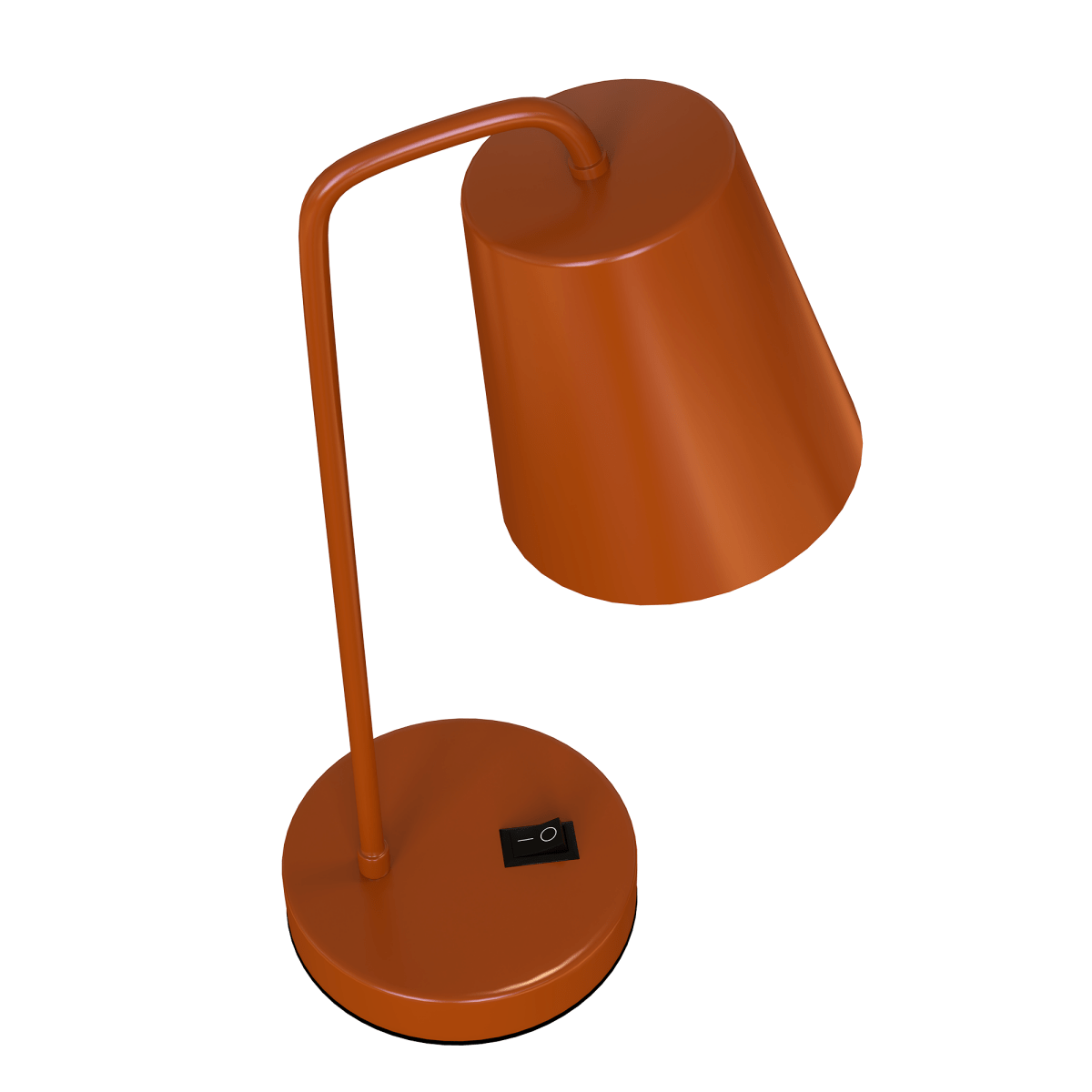 22" Metal Task Lamp, E26 1 x 60W (Bulb Not Included), Material Iron, Finish/color - Orange - LEDMyPlace