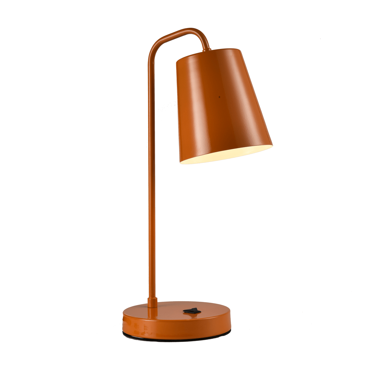 22" Metal Task Lamp, E26 1 x 60W (Bulb Not Included), Material Iron, Finish/color - Orange - LEDMyPlace