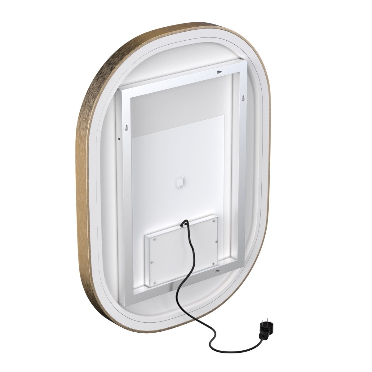 24 in. X 36 in. LED Lighted Bathroom Mirror with Gold Frame, Touch Sensor Switch and CCT Remembrance, CRI 90+, Evo Style - LEDMyPlace