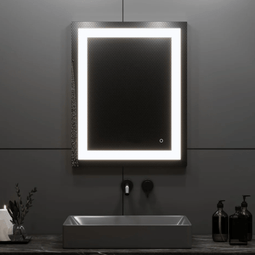 24 in. X 36 in. LED Lighted Bathroom Vanity Mirror, Adjustable Color Temperature & Remembrance, Touch Button, CRI 90+, Anti-Fog, Inner Window Style