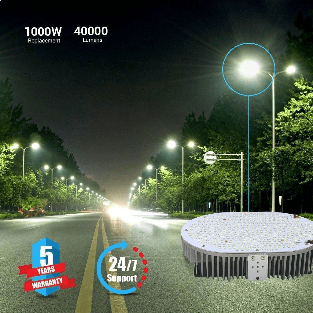 300W LED Shoebox Retrofit Kit Light, 40000lm 5700k UL DLC Approved MEANWELL Driver, Retrofit Lights for Parking Lot - LEDMyPlace