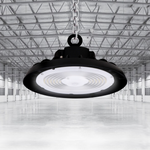 UFO LED High Bay Light 240/220/200 Watt Adjustable, 5700K, 150LM/W-155LM/W, 120-277VAC, IP65, UL, DLC Listed, 1-10V Dim, For Warehouse Factory Workshops Gymnasium & Supermarket Lighting