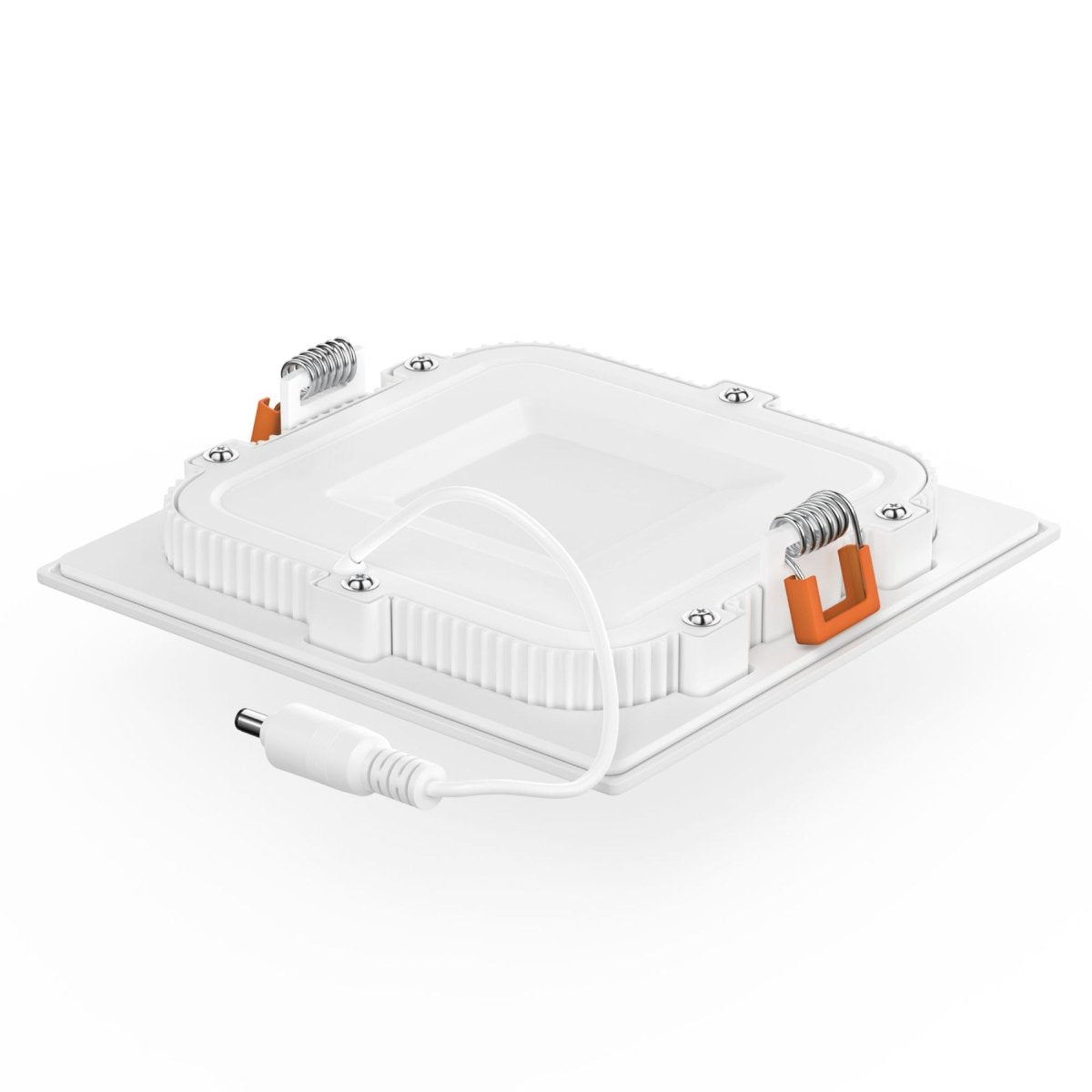 4" 9W LED Slim Panel Recessed Ceiling Light CCT Changeable 2700K 3000K 3500K 4000K 5000K, with Junction Box, Square - LEDMyPlace