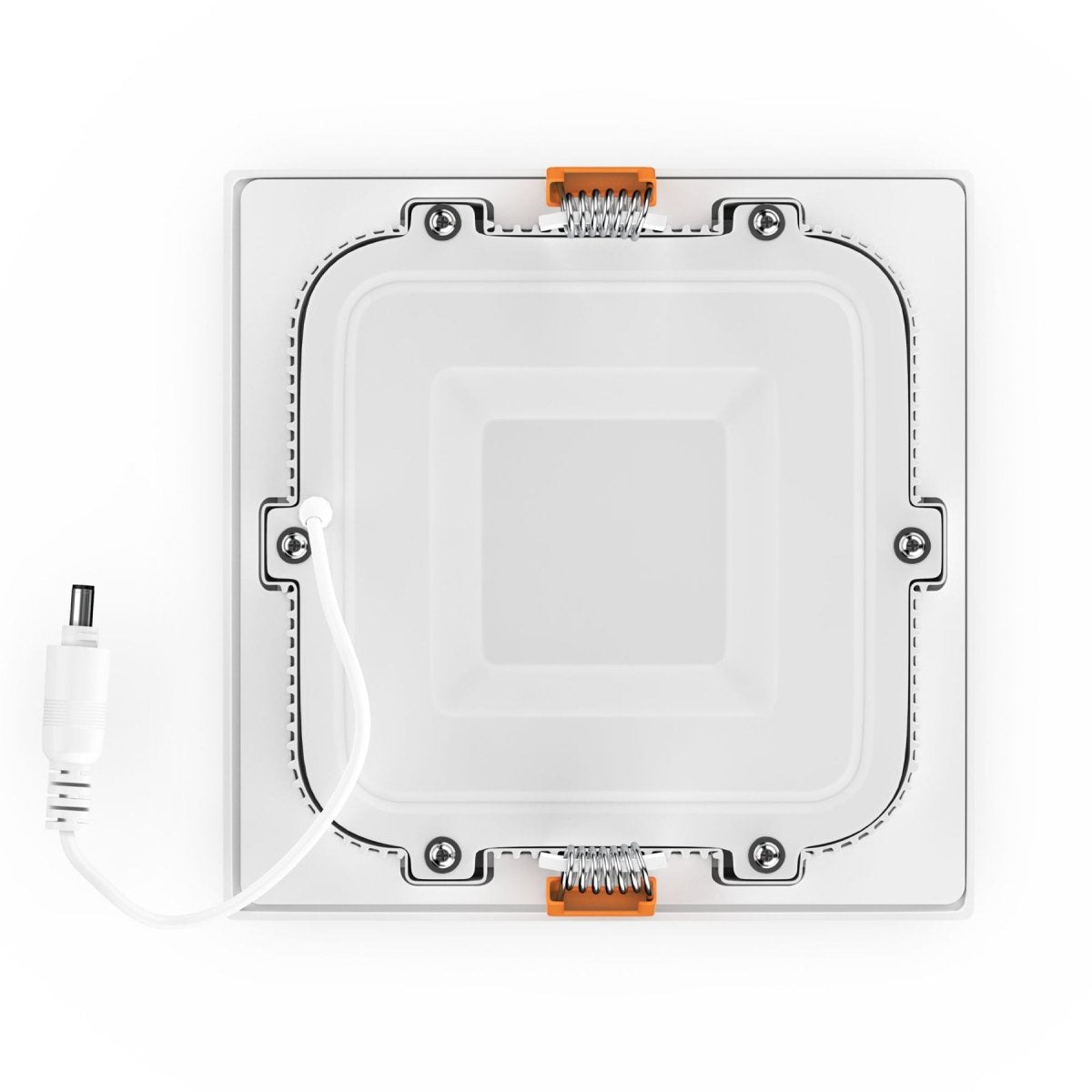 4" 9W LED Slim Panel Recessed Ceiling Light CCT Changeable 2700K 3000K 3500K 4000K 5000K, with Junction Box, Square - LEDMyPlace