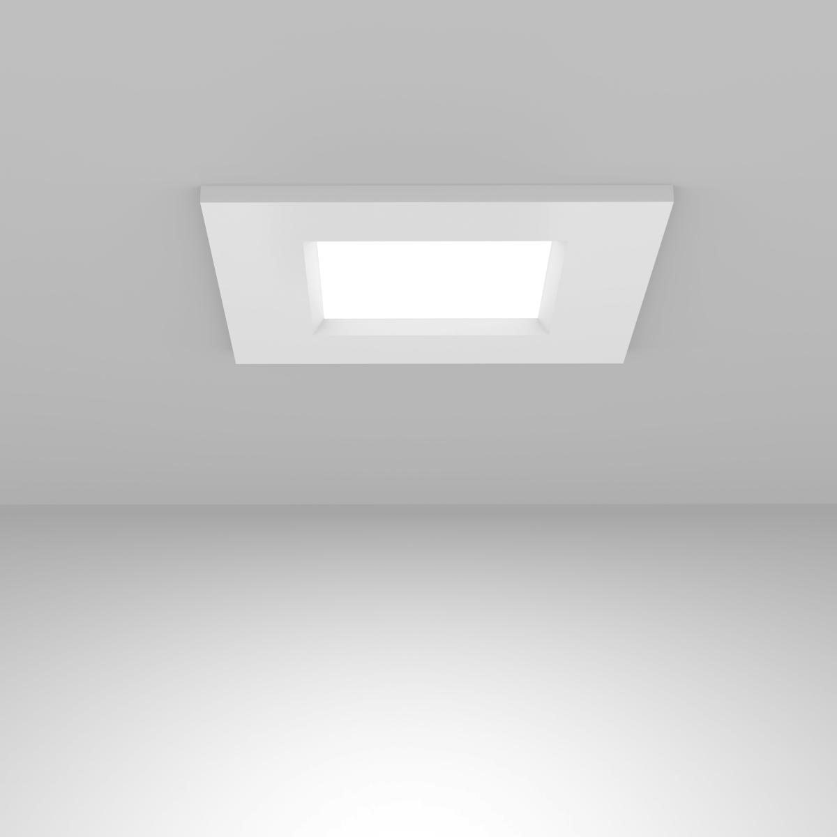 4 Inch Ultra Thin Square LED Recessed Light with Junction Box, 9W, 650LM, Damp Location, Dimmable, Ceiling Mount Light Trim For Office, Kitchen, Bedroom, Bathroom - LEDMyPlace