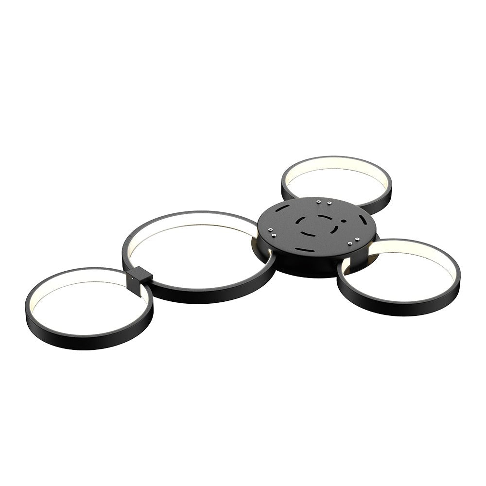 4 Rings, LED Circle Flushmount Lights, 41W, 3000K, 2986LM, Hallway Light Fixtures, - LEDMyPlace