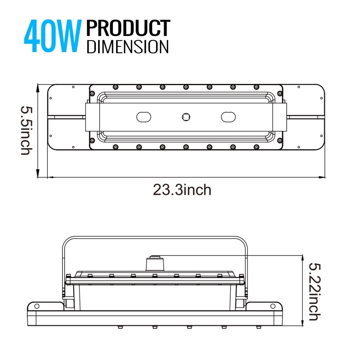 40 Watt 4FT LED Explosion Proof Linear Light, I Series, Non Dimmable, 5000K, 5400LM, AC100 - 277V, IP66, Hazardous Location Lighting Fixtures - LEDMyPlace