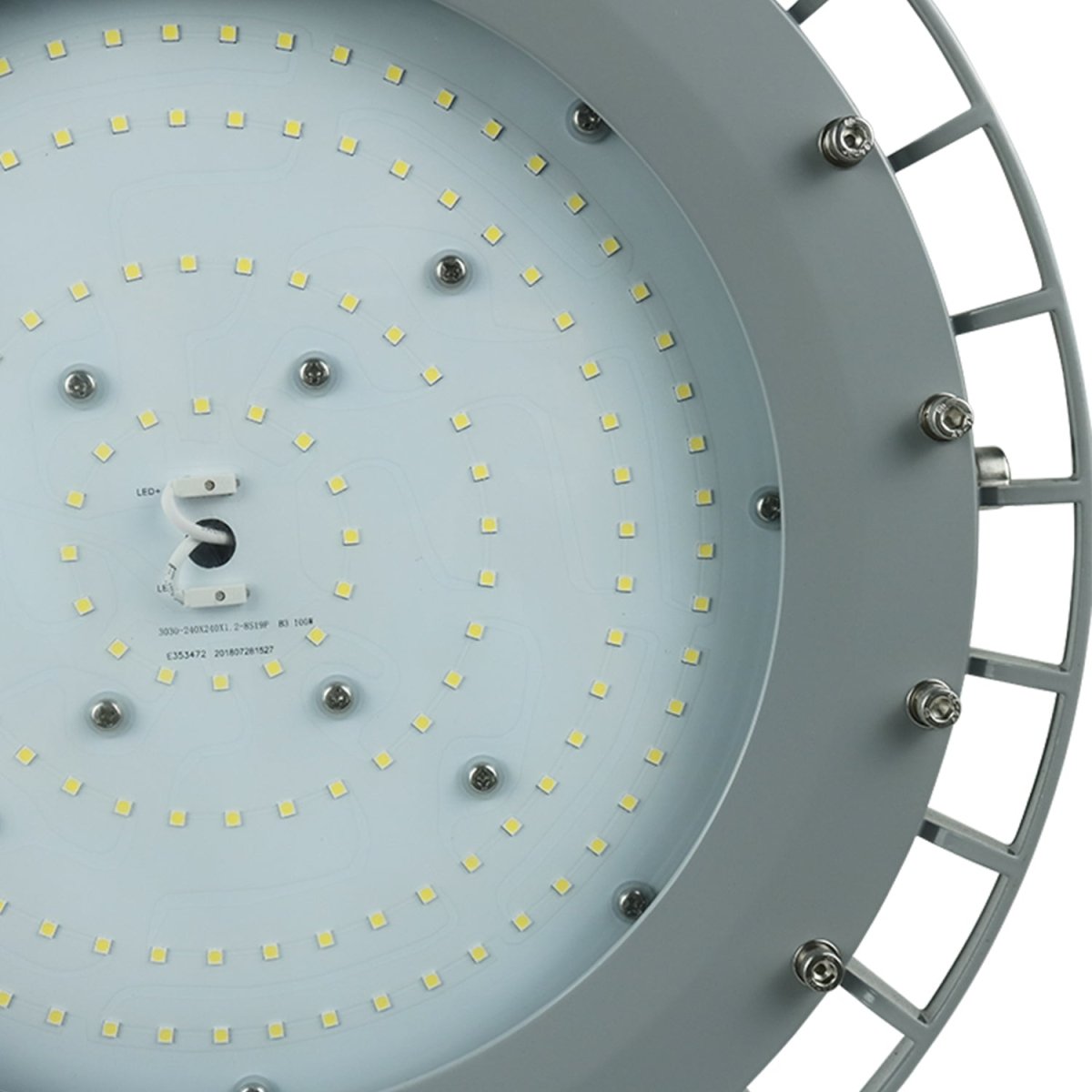 400 Watt LED Explosion Proof Round High Bay Light, B Series, Dimmable, 5000K, 56000LM, AC100 - 277V, IP66, Ideal for Oil & Gas Refineries, Drilling Rigs, Petrochemical Facilities - LEDMyPlace