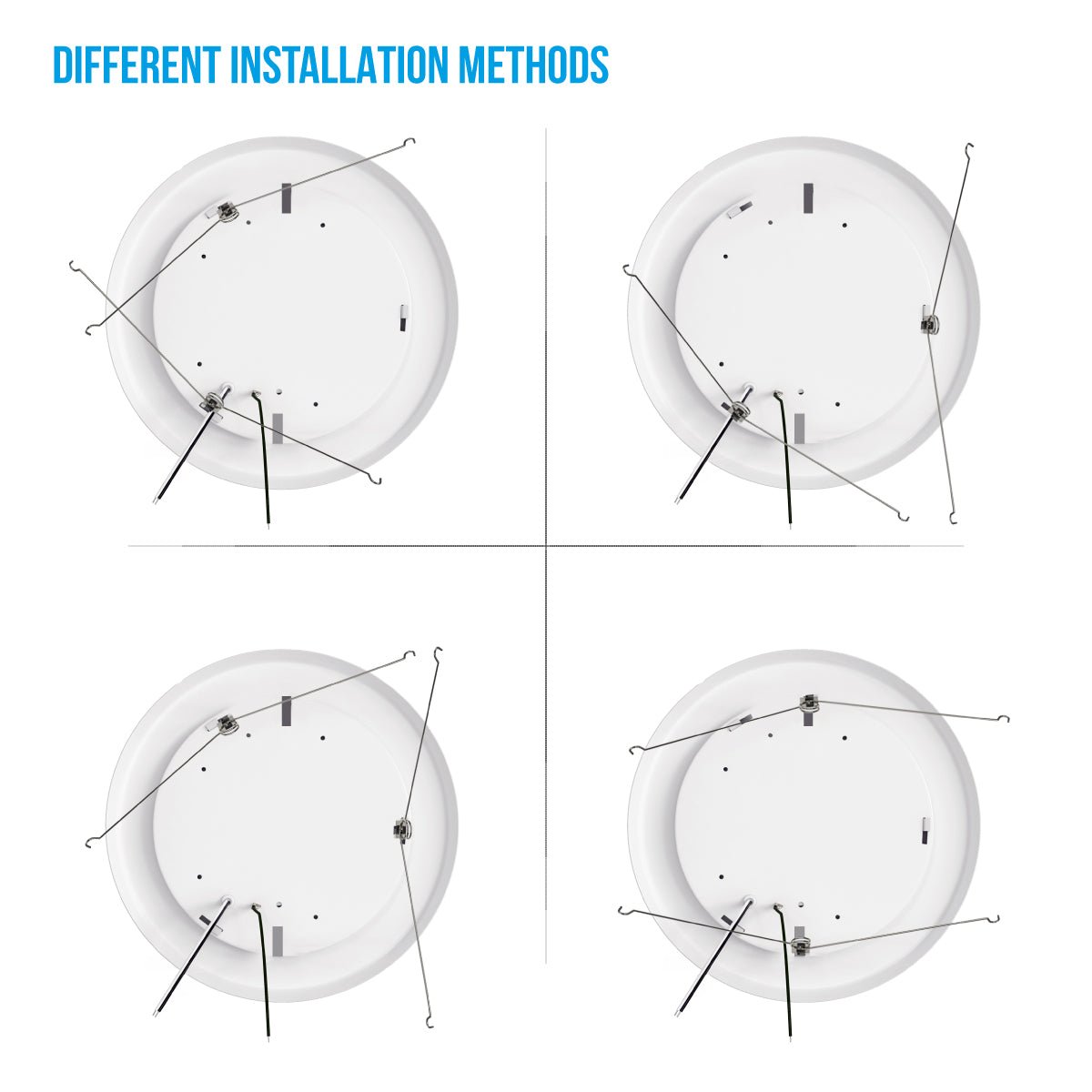 5 in. and 6 in. LED Recessed Lighting, Surface Mount Disk Light, Round, 15W, Triac Dimming, ETL, Energy Star Listed, For Family Room, Kitchens, Hallways, Basement - LEDMyPlace