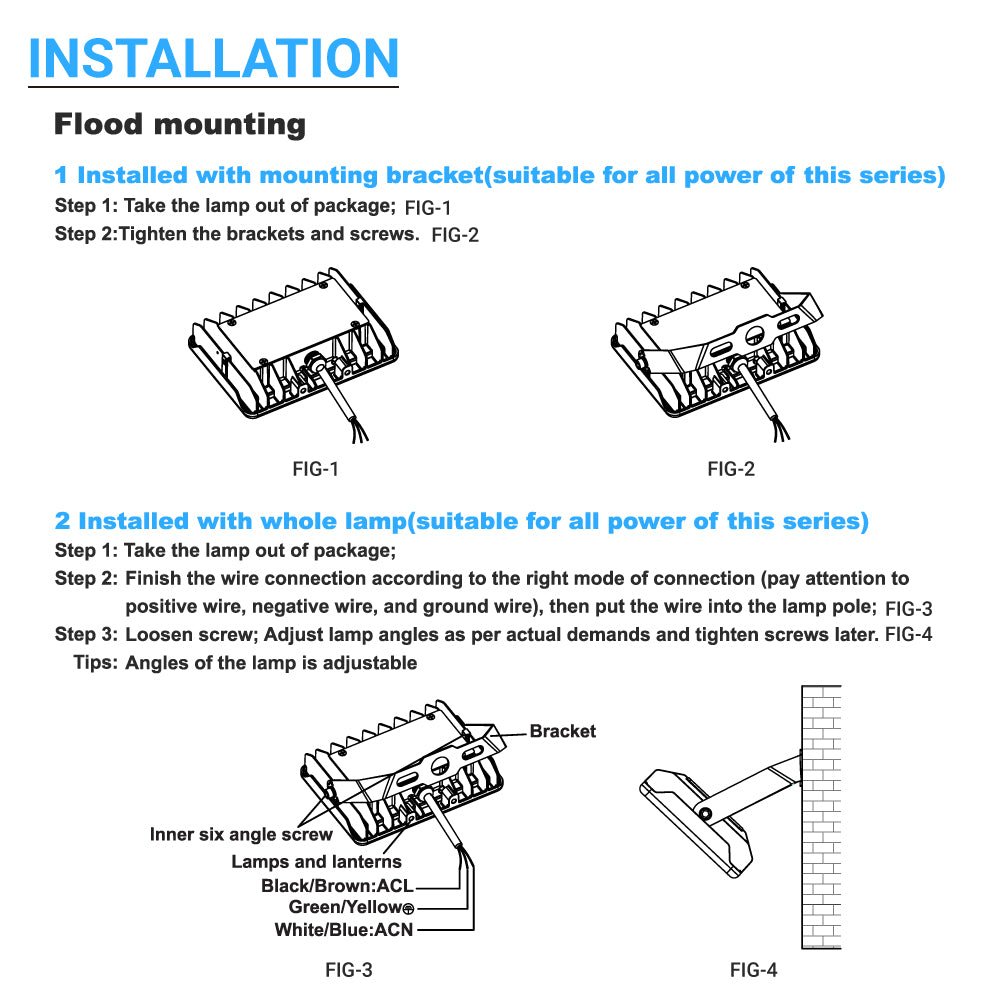 50W LED Flood Light Outdoor, 6250lm Super Bright, 5700K, IP65 Waterproof Exterior Floodlight, Bronze, U - Bracket Mount, Security Light for Yard Lawn Garden - LEDMyPlace