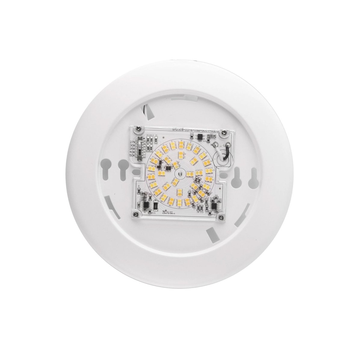 6" LED Disk Downlight, 15W, 5CCT Changeable: 2700K/3000K/3500K/4000K/5000K, 120V AC, Damp Location - LEDMyPlace