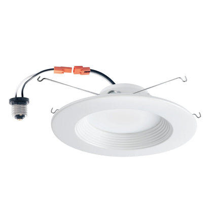 6" LED Downlight Dimmable, 15W, 5CCT Changeable: 2700K/3000K/3500K/4000K/5000K, 120V AC, Baffle Trim, Damp Rated - LEDMyPlace