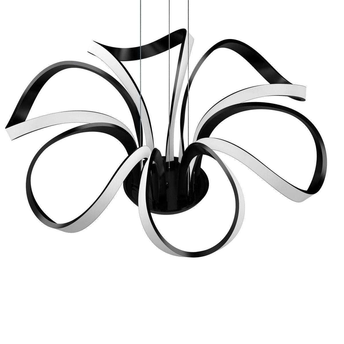 6 - Light 30" Wide Modern/Contemporary Cage LED Chandelier Ceiling Light, 70W, 3000K, 3500LM, Adjustable Height - LEDMyPlace