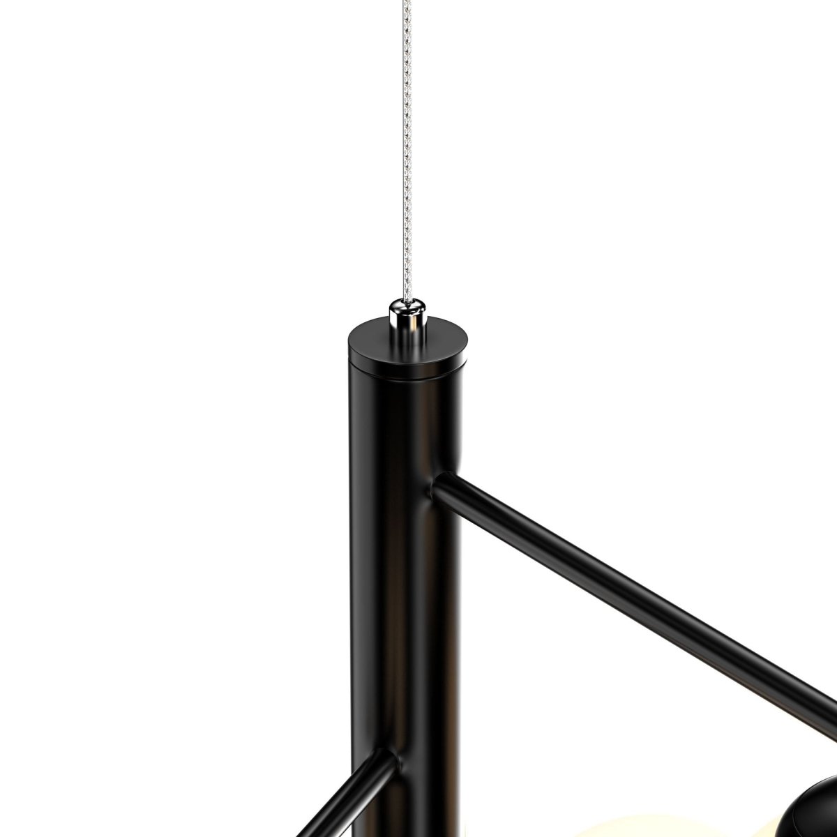 6 - Lights, Chandelier, 47W, 3000K, Matte Black Body Finish, Dimmable - LEDMyPlace