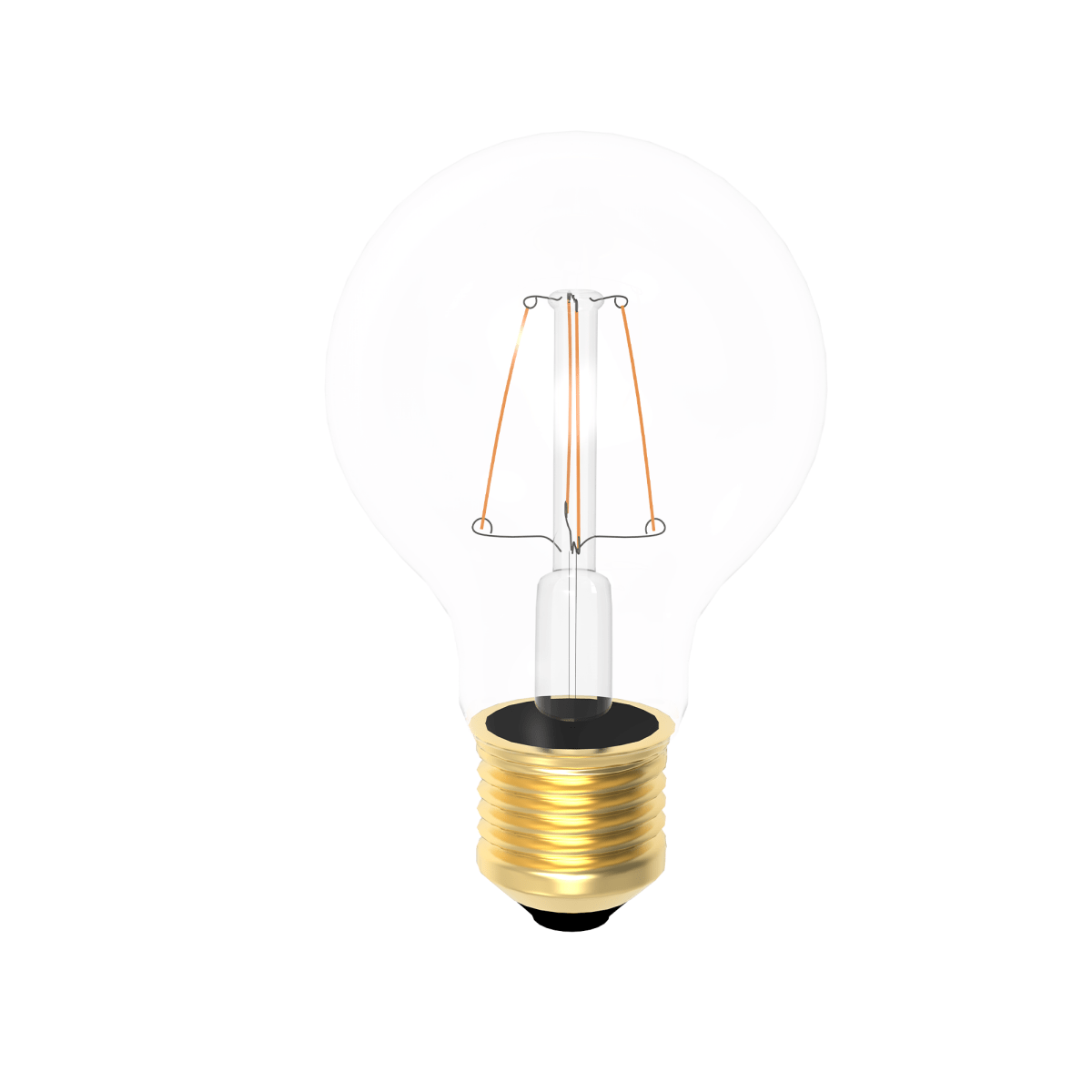 6 Watt Filament LED Light Bulb, Clear Dimmable A19 Medium (E26) Base, 120V/60Hz, 2700K, 600LM, 4 - filament - LEDMyPlace