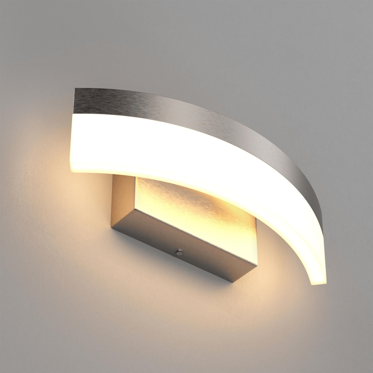 9W LED Wall Sconce Light, 3000K Warm White 500LM 120V Brushed Nickel Finish, ETL Listed, Dimmable, Hallway Light Fixtures - LEDMyPlace