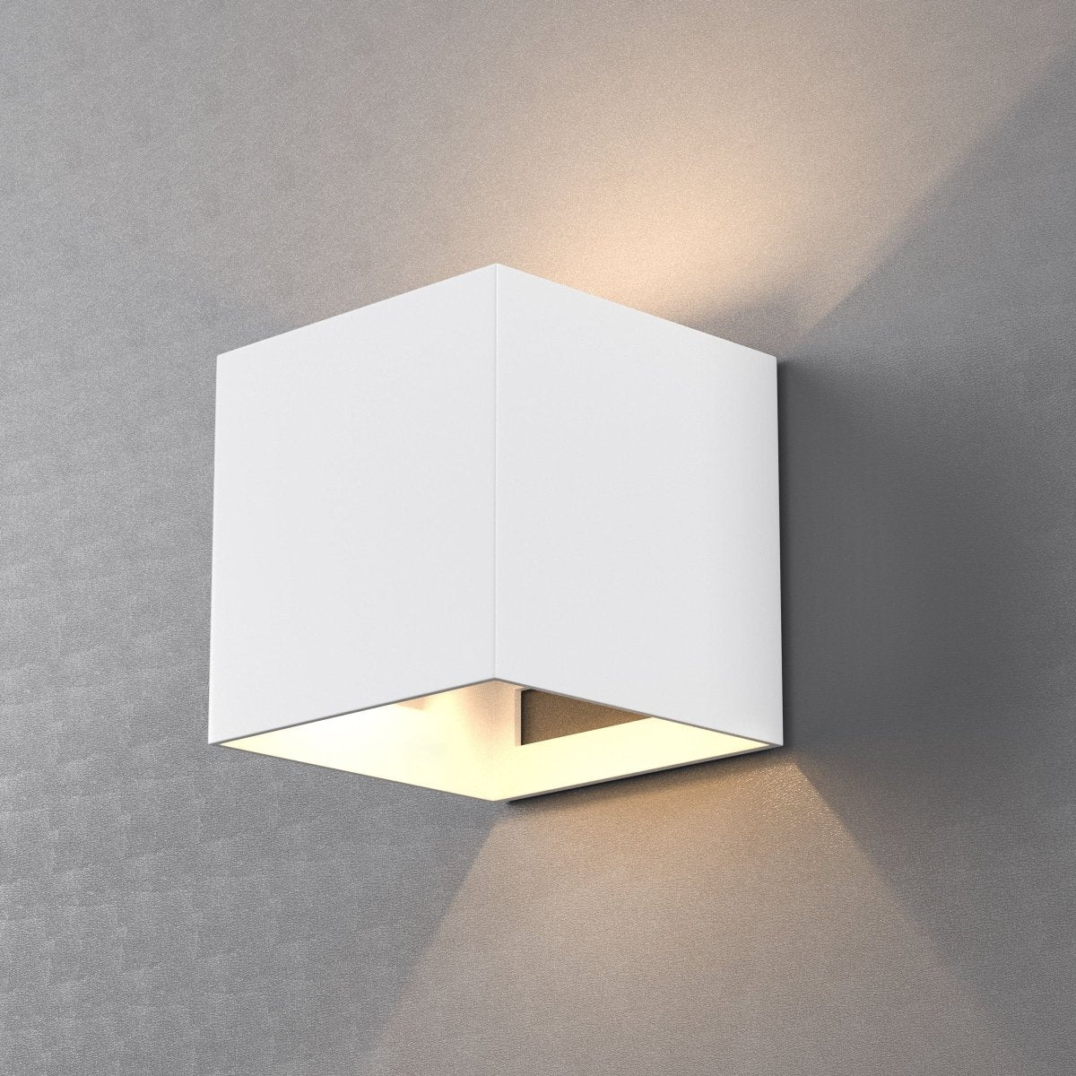 9W Square Shape LED Wall Sconce, 3000K Warm White, 500LM, Clear Glass, Wall Mount, 120V Triac Dimmable ETL Damp Location - LEDMyPlace