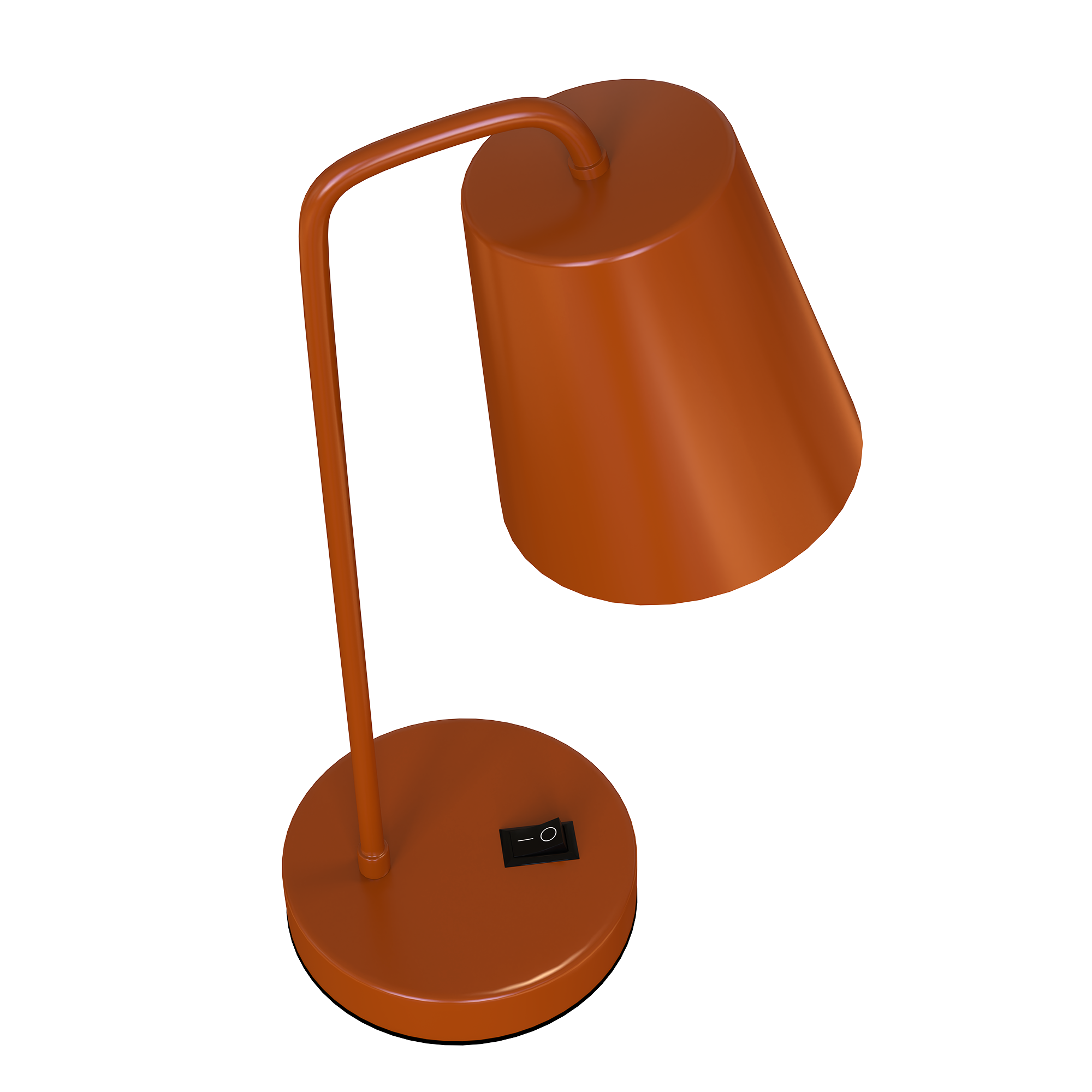 22" Metal Task Lamp,  E26 1 x 60W (Bulb Not Included), Material Iron, Finish/color- Orange