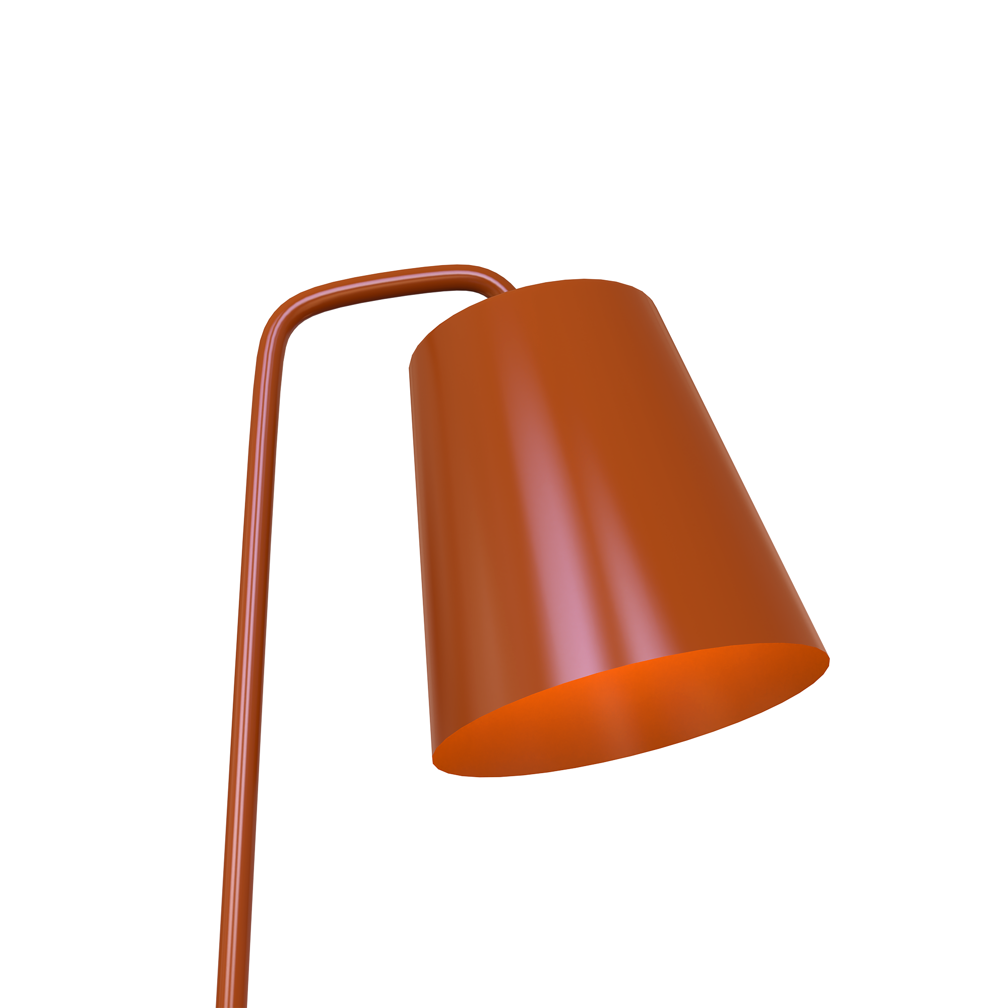 22" Metal Task Lamp,  E26 1 x 60W (Bulb Not Included), Material Iron, Finish/color- Orange