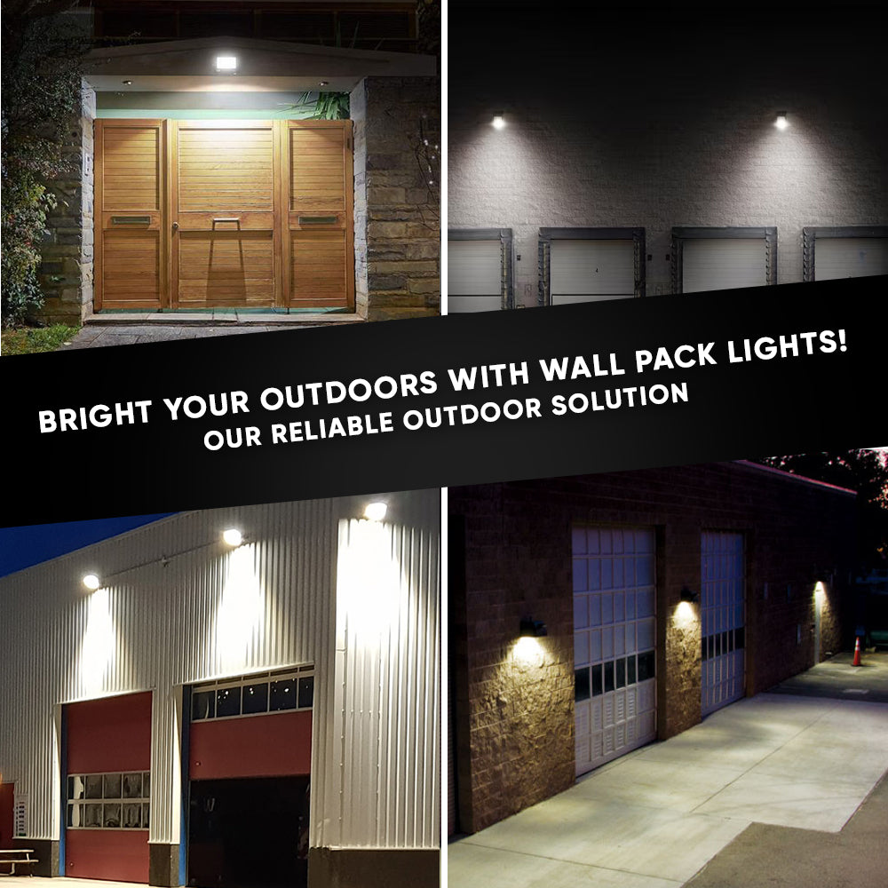 Outdoor Rotatable LED Wall Pack Light 40W 5700K 5400 Lumens, UL, DLC Listed, Bronze Finish, Waterproof Wall Light - LEDMyPlace