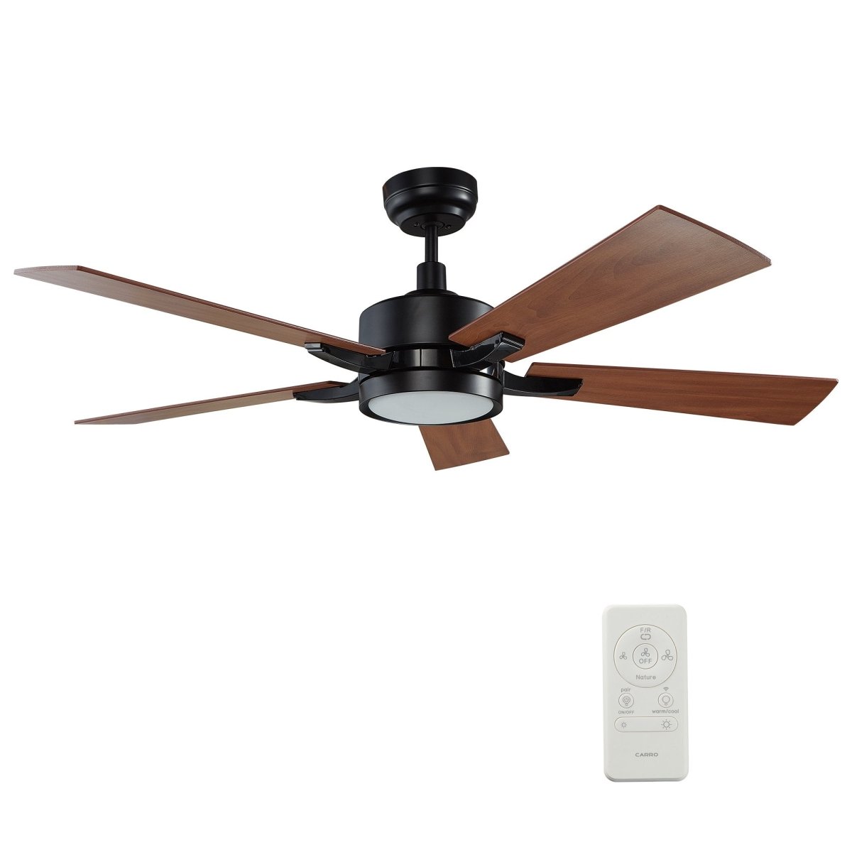 Apex 56'' Best Smart Ceiling Fan with Remote, Light Kit Included, Works with Google Assistant, Alexa, Siri Shortcut - LEDMyPlace