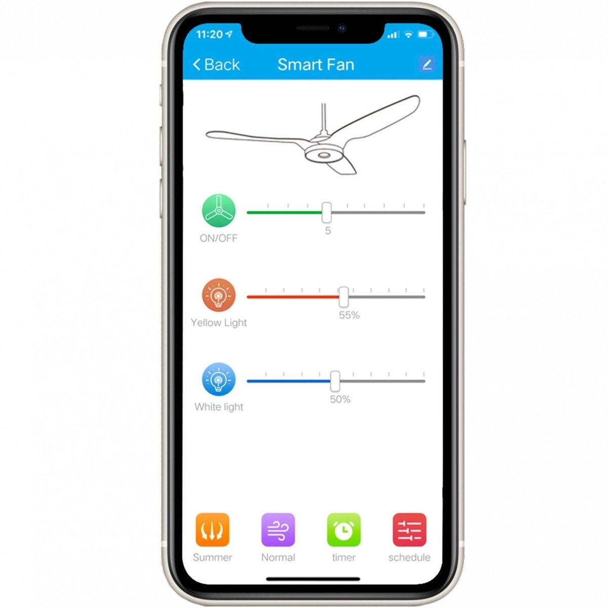 Cresta 52'' Best Smart Ceiling Fan With Remote, Light Kit Included, Works with Google Assistant and Amazon Alexa,Siri Shortcut - LEDMyPlace