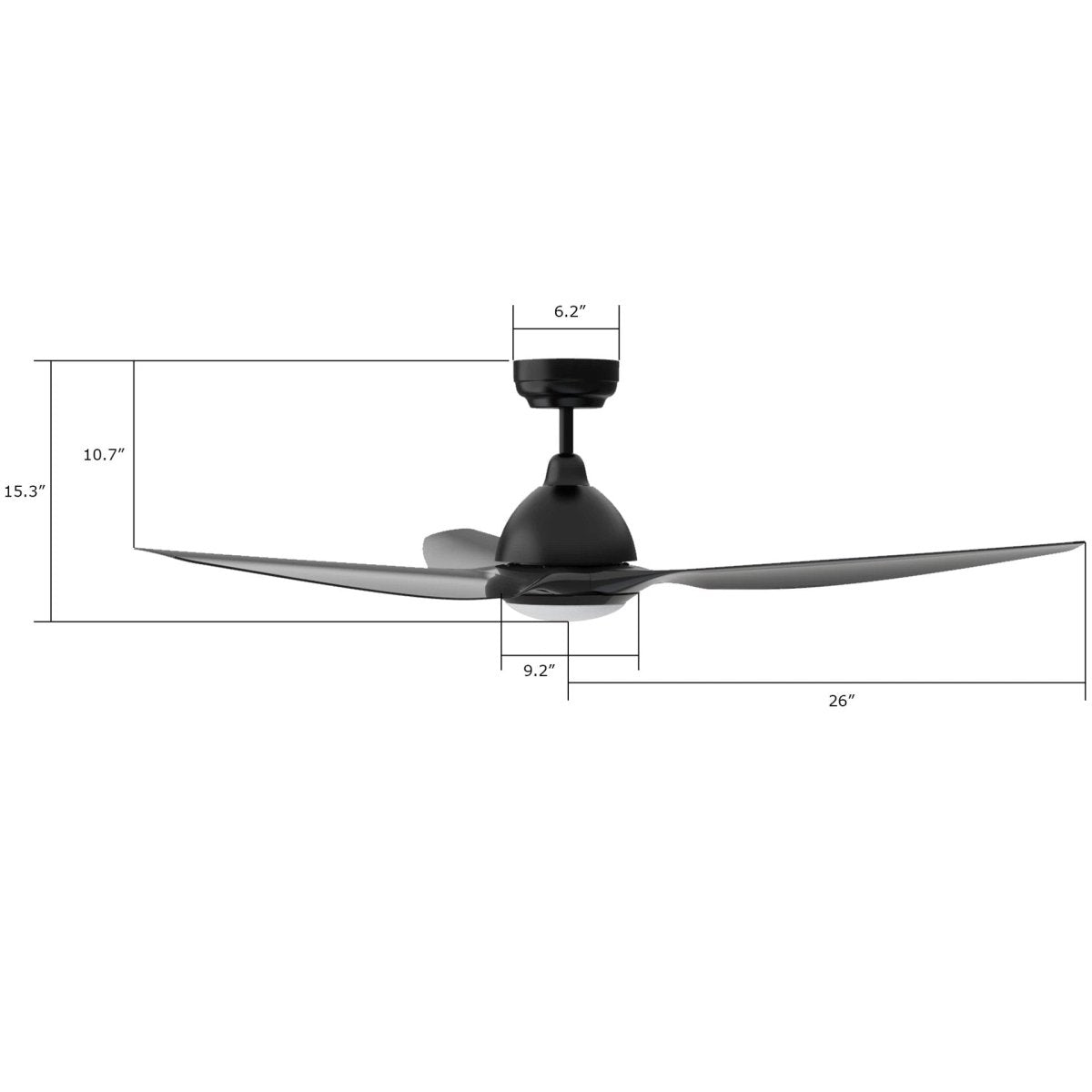 Cresta 52'' Best Smart Ceiling Fan With Remote, Light Kit Included, Works with Google Assistant and Amazon Alexa,Siri Shortcut - LEDMyPlace