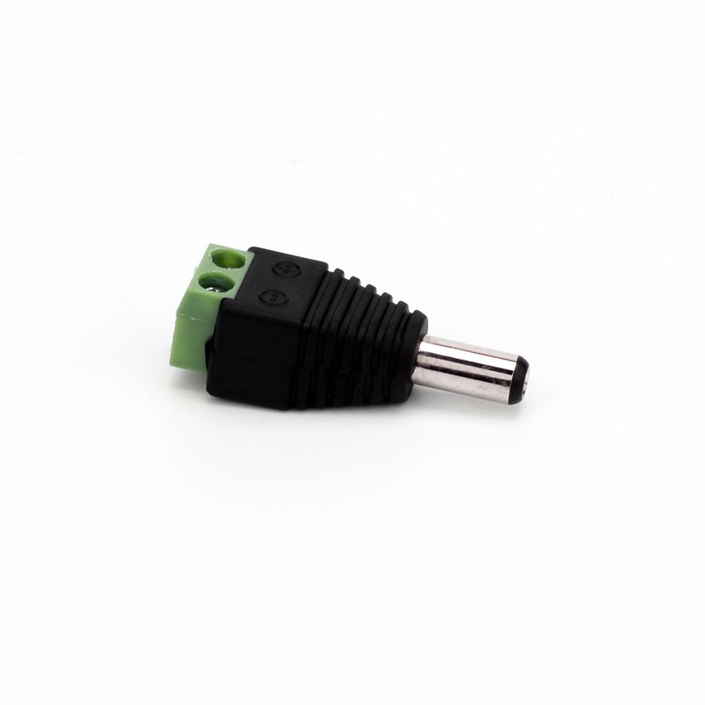 DC Wire Plug - Male/Female Barrel Connector to Screw Terminal Adapter - LEDMyPlace