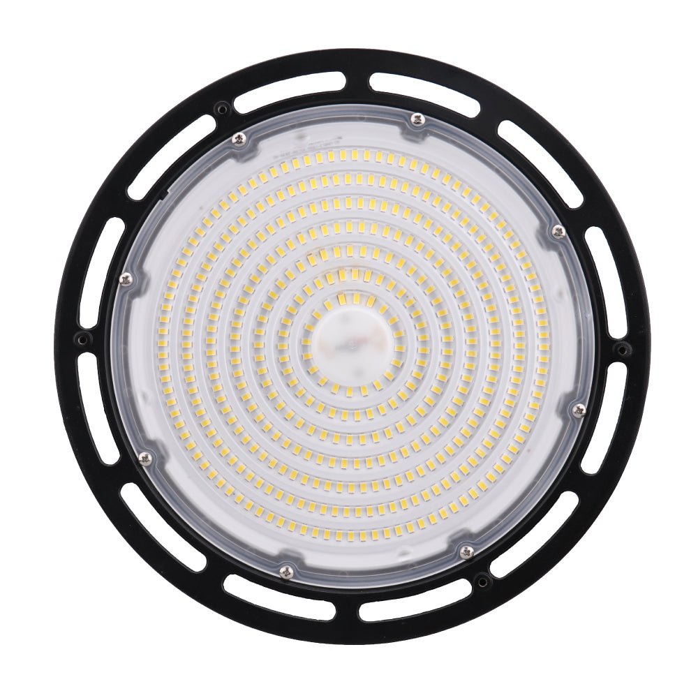 Gen13 100W UFO LED High Bay Light, 4000K, AC120 - 277V, 90° PC lens, IP65 Factory Warehouse Industrial Lighting, Black - LEDMyPlace